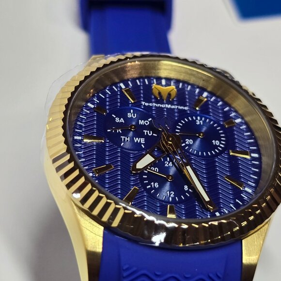 TechnoMarine Sea Dream Men's Watch - 42mm, Blue, Gold (TM-719025) - Picture 7 of 15